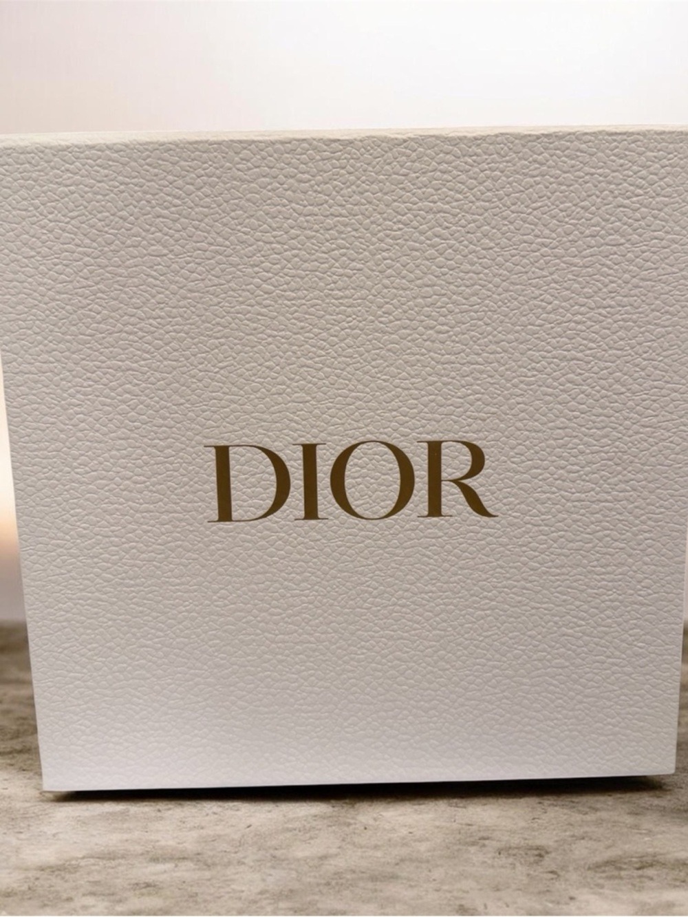 Dior Gift Box with Gold Logo Text